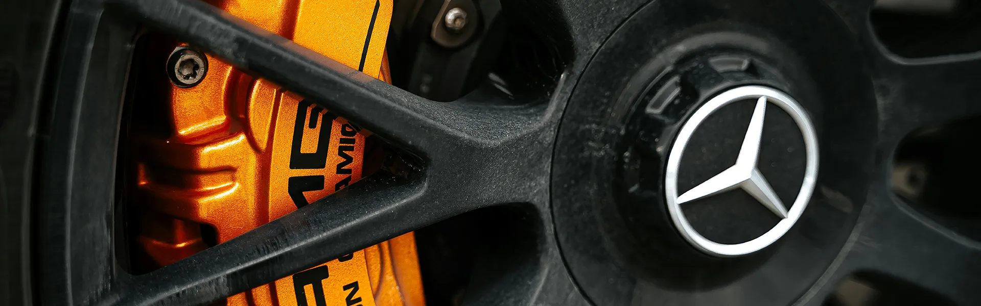 Alloy wheel being cleaned